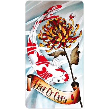 Eight Coins Tattoo Tarot Borderless Taro kortos Mini leidimas US Games Systems